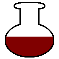 ゲーム用ロゴ赤い液体編